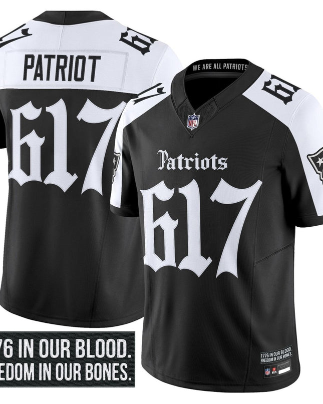 Men's New England Patriots 'Gothic Revolution Edition' Vapor Limited Jersey - All Stitched NEPAT_KDZ - KINDOZY