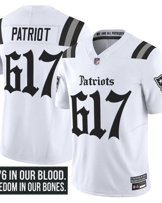 Men's New England Patriots 'Gothic Revolution Edition' Vapor Limited Jersey - All Stitched NEPAT_KDZ - KINDOZY