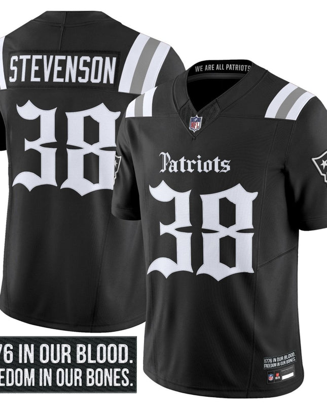 Men's New England Patriots 'Gothic Revolution Edition' Vapor Limited Jersey - All Stitched NEPAT_KDZ - KINDOZY