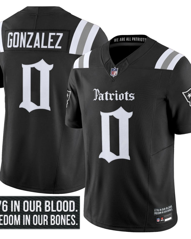 Men's New England Patriots 'Gothic Revolution Edition' Vapor Limited Jersey - All Stitched NEPAT_KDZ - KINDOZY