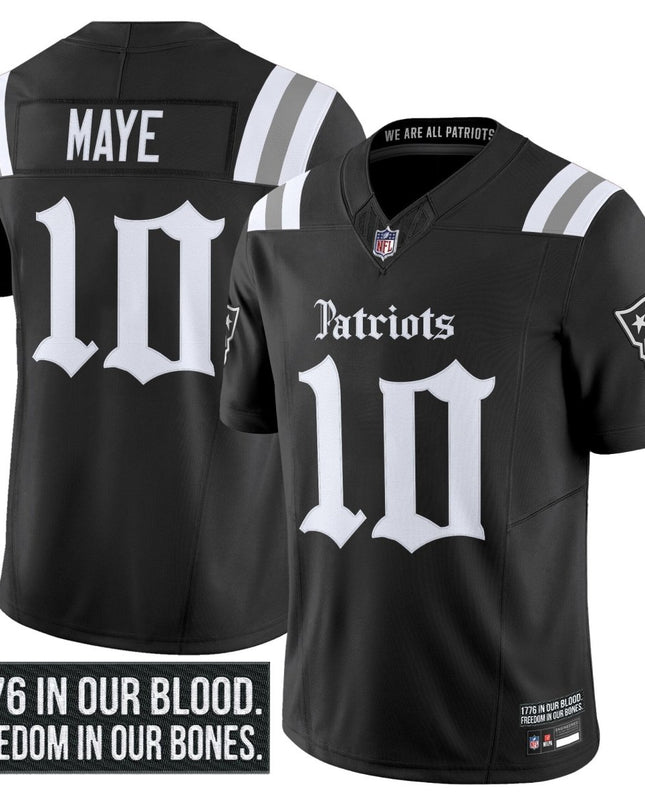 Men's New England Patriots 'Gothic Revolution Edition' Vapor Limited Jersey - All Stitched NEPAT_KDZ - KINDOZY