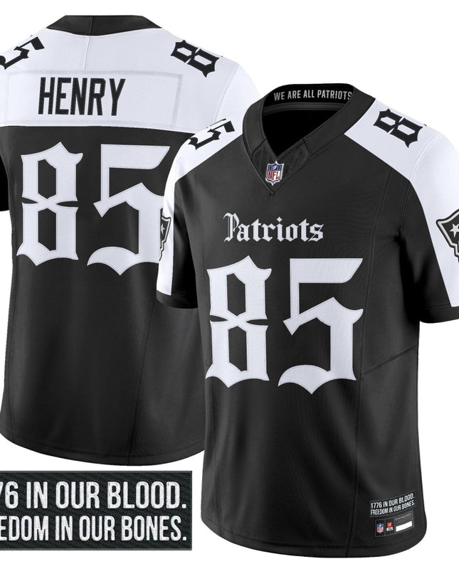 Men's New England Patriots 'Gothic Revolution Edition' Vapor Limited Jersey - All Stitched NEPAT_KDZ - KINDOZY
