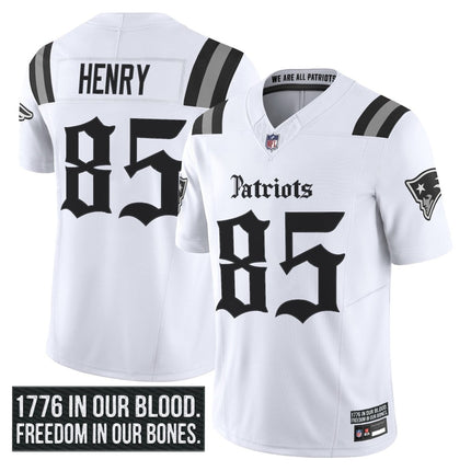 Men's New England Patriots 'Gothic Revolution Edition' Vapor Limited Jersey - All Stitched NEPAT_KDZ - KINDOZY