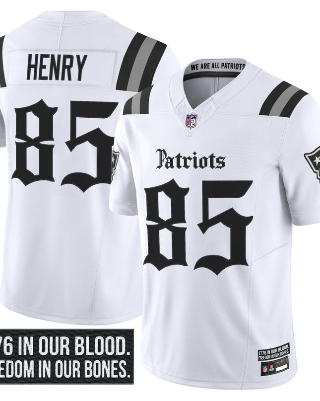 Men's New England Patriots 'Gothic Revolution Edition' Vapor Limited Jersey - All Stitched NEPAT_KDZ - KINDOZY