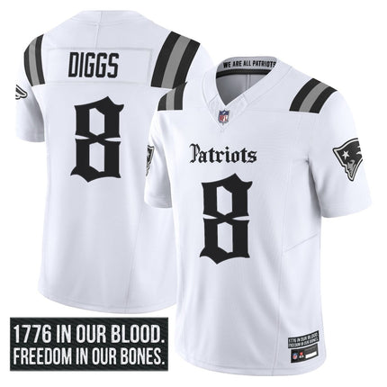 Men's New England Patriots 'Gothic Revolution Edition' Vapor Limited Jersey - All Stitched NEPAT_KDZ - KINDOZY