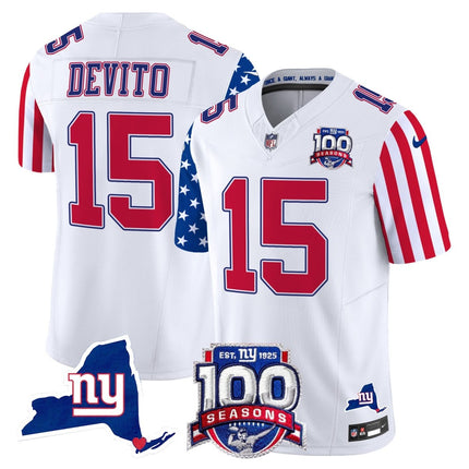 Men's New York Giants American Style Vapor Limited Jersey - All Stitched NYG_KDZ - KINDOZY