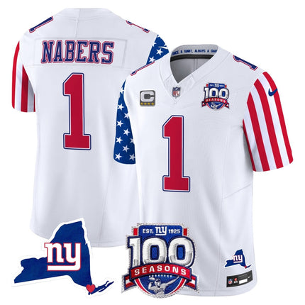 Men's New York Giants American Style Vapor Limited Jersey - All Stitched NYG_KDZ - KINDOZY