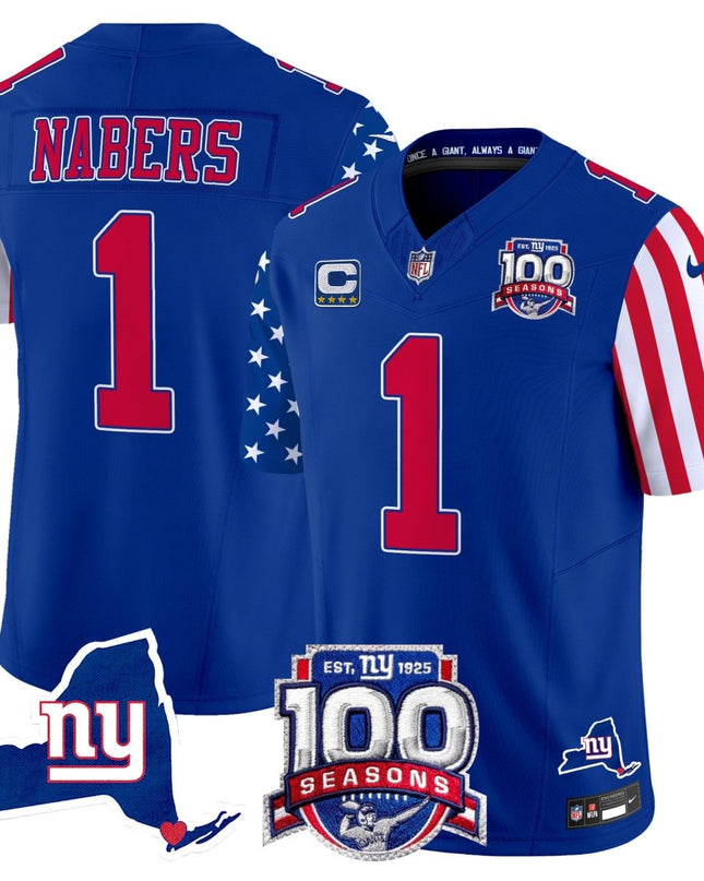 Men's New York Giants American Style Vapor Limited Jersey - All Stitched NYG_KDZ - KINDOZY