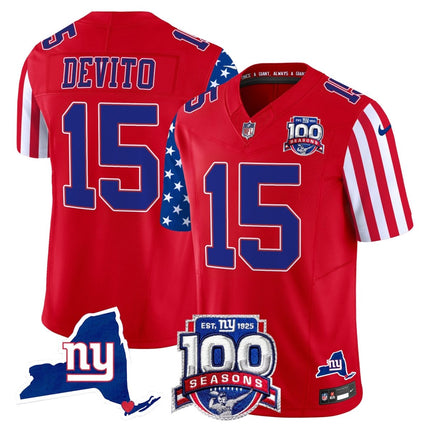 Men's New York Giants American Style Vapor Limited Jersey - All Stitched NYG_KDZ - KINDOZY