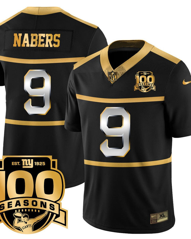 Men's New York Giants "Century Red' 100TH Season Commemorative Jersey TLA - All Stitched NYG_KDZ - KINDOZY