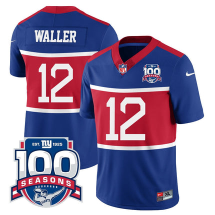 Men's New York Giants "Century Red' 100TH Season Commemorative Jersey TLA - All Stitched NYG_KDZ - KINDOZY