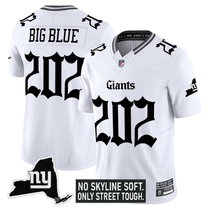Men's New York Giants 'Gothic Gotham Edition' Vapor Limited Jersey - All Stitched NYG_KDZ - KINDOZY