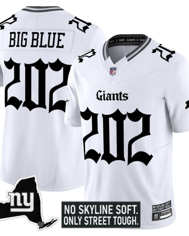 Men's New York Giants 'Gothic Gotham Edition' Vapor Limited Jersey - All Stitched NYG_KDZ - KINDOZY