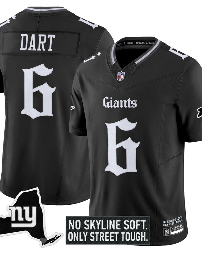 Men's New York Giants 'Gothic Gotham Edition' Vapor Limited Jersey - All Stitched NYG_KDZ - KINDOZY