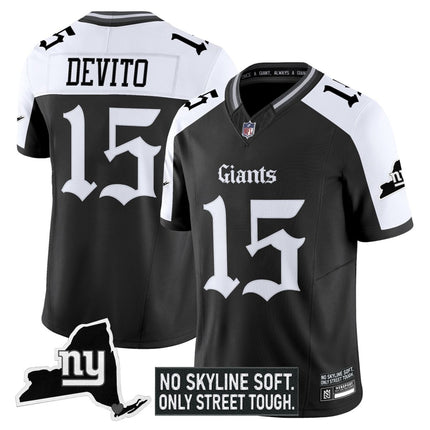 Men's New York Giants 'Gothic Gotham Edition' Vapor Limited Jersey - All Stitched NYG_KDZ - KINDOZY