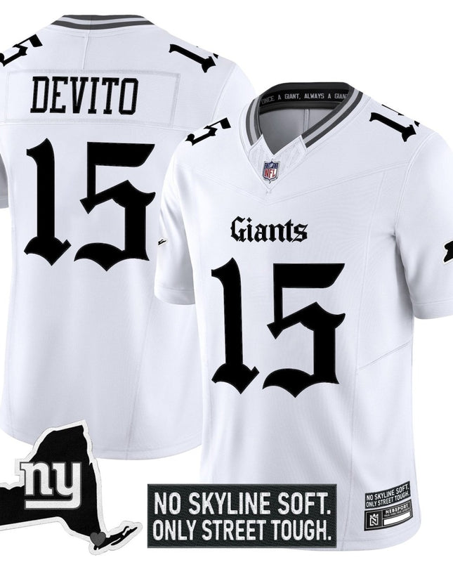 Men's New York Giants 'Gothic Gotham Edition' Vapor Limited Jersey - All Stitched NYG_KDZ - KINDOZY