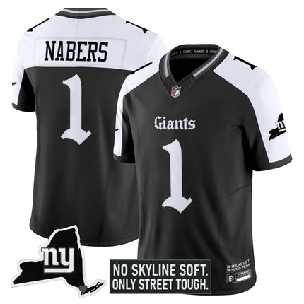 Men's New York Giants 'Gothic Gotham Edition' Vapor Limited Jersey - All Stitched NYG_KDZ - KINDOZY