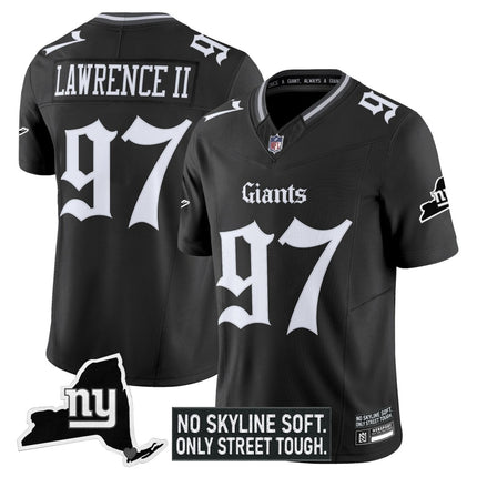 Men's New York Giants 'Gothic Gotham Edition' Vapor Limited Jersey - All Stitched NYG_KDZ - KINDOZY