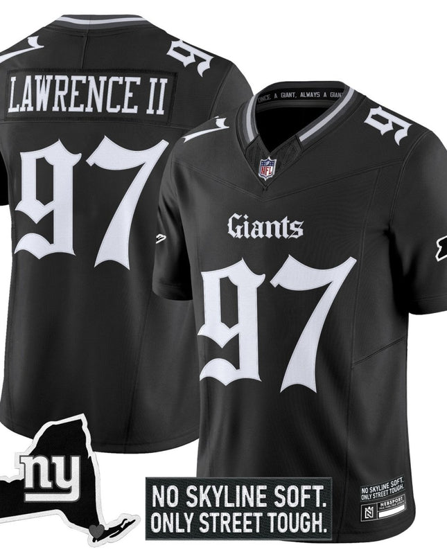 Men's New York Giants 'Gothic Gotham Edition' Vapor Limited Jersey - All Stitched NYG_KDZ - KINDOZY