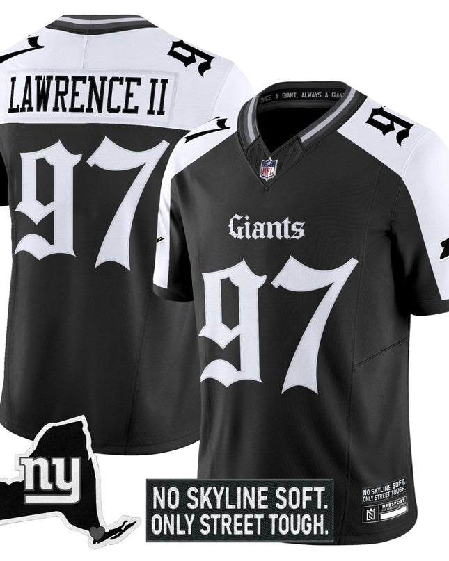 Men's New York Giants 'Gothic Gotham Edition' Vapor Limited Jersey - All Stitched NYG_KDZ - KINDOZY