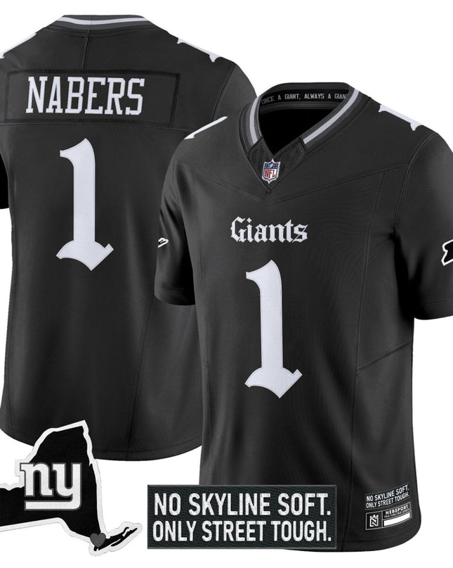 Men's New York Giants 'Gothic Gotham Edition' Vapor Limited Jersey - All Stitched NYG_KDZ - KINDOZY