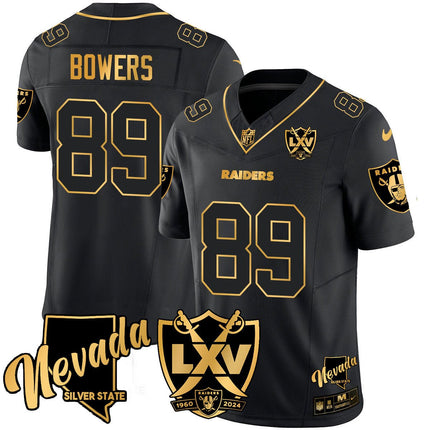 Men's Raiders 2024 Vapor Limited Gold Jersey - 65th Anniversary - All Stitched LVRAI_KDZ - KINDOZY
