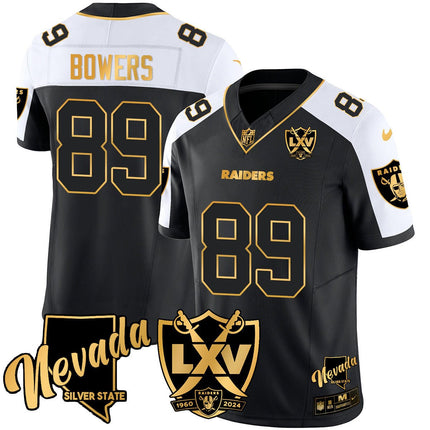 Men's Raiders 2024 Vapor Limited Gold Jersey - 65th Anniversary - All Stitched LVRAI_KDZ - KINDOZY