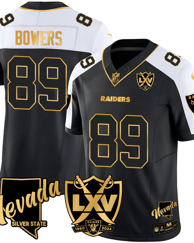 Men's Raiders 2024 Vapor Limited Gold Jersey - 65th Anniversary - All Stitched LVRAI_KDZ - KINDOZY