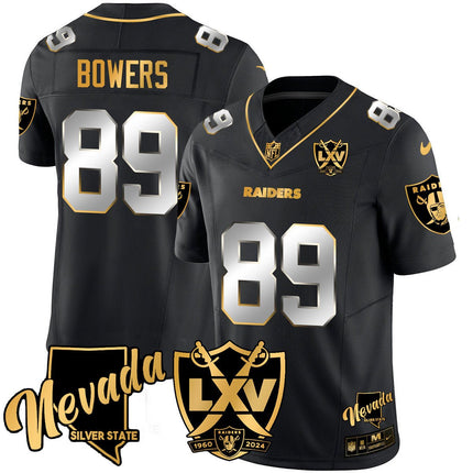 Men's Raiders 2024 Vapor Limited Gold Jersey - 65th Anniversary - All Stitched LVRAI_KDZ - KINDOZY
