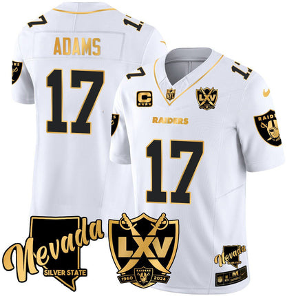 Men's Raiders 2024 Vapor Limited Gold Jersey - 65th Anniversary - All Stitched LVRAI_KDZ - KINDOZY