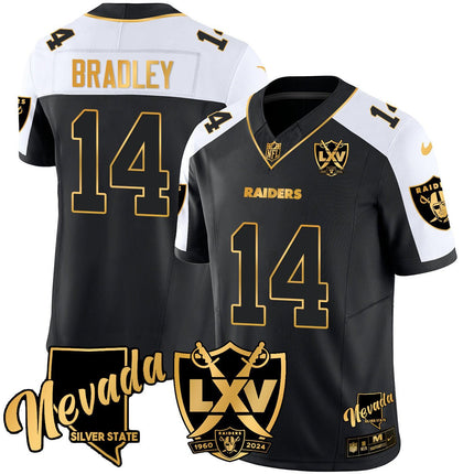 Men's Raiders 2024 Vapor Limited Gold Jersey - 65th Anniversary - All Stitched LVRAI_KDZ - KINDOZY