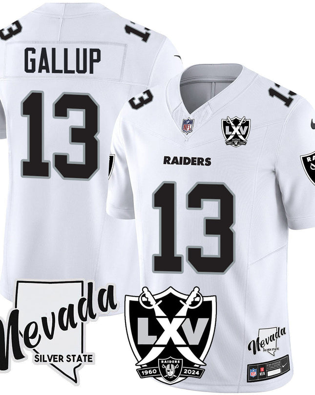 Men's Raiders 2024 Vapor Limited Jersey - 65th Anniversary - All Stitched LVRAI_KDZ - KINDOZY