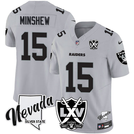 Men's Raiders 2024 Vapor Limited Jersey - 65th Anniversary - All Stitched LVRAI_KDZ - KINDOZY
