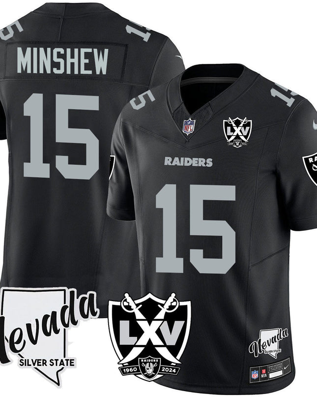 Men's Raiders 2024 Vapor Limited Jersey - 65th Anniversary - All Stitched LVRAI_KDZ - KINDOZY