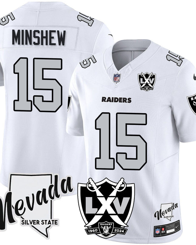 Men's Raiders 2024 Vapor Limited Jersey - 65th Anniversary - All Stitched LVRAI_KDZ - KINDOZY