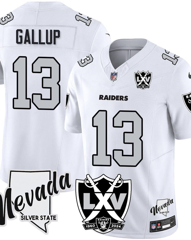 Men's Raiders 2024 Vapor Limited Jersey - 65th Anniversary - All Stitched LVRAI_KDZ - KINDOZY