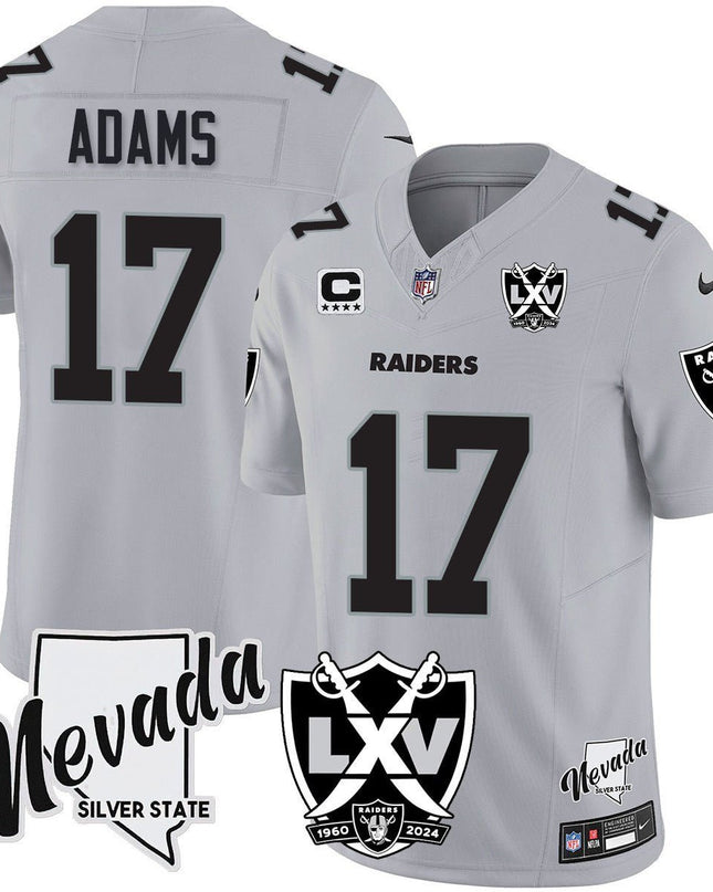 Men's Raiders 2024 Vapor Limited Jersey - 65th Anniversary - All Stitched LVRAI_KDZ - KINDOZY