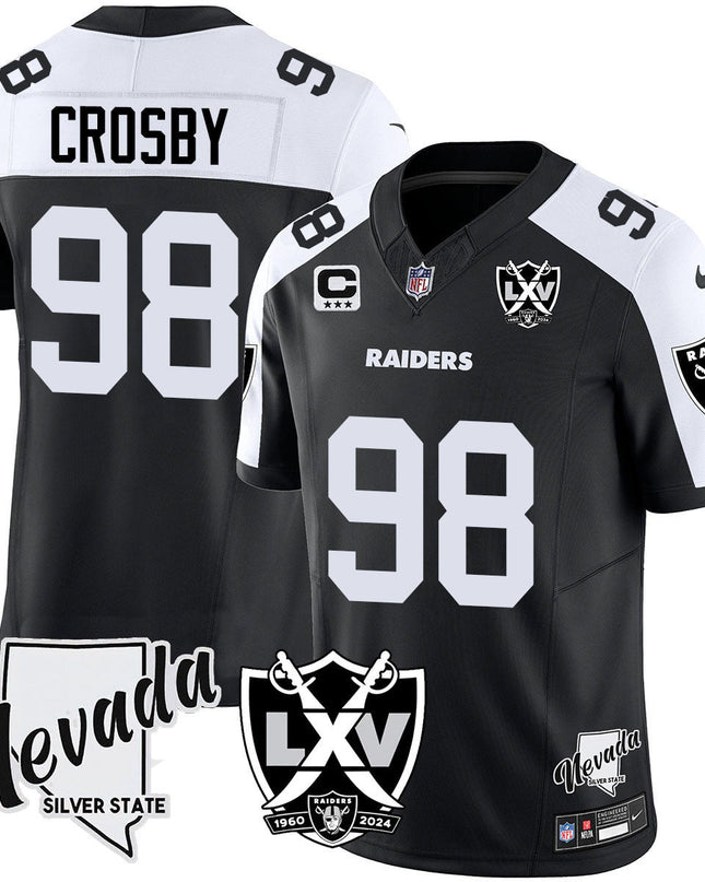 Men's Raiders 2024 Vapor Limited Jersey - 65th Anniversary - All Stitched LVRAI_KDZ - KINDOZY