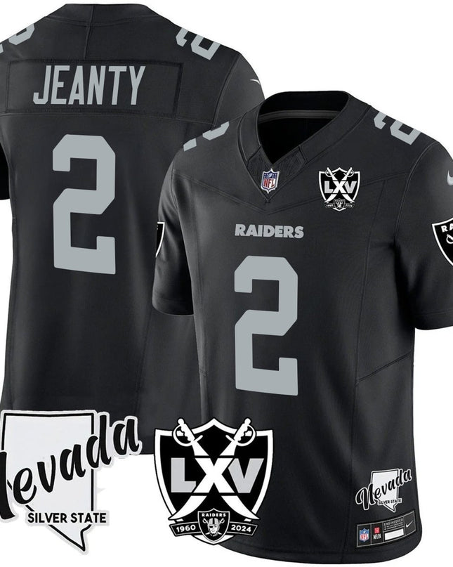 Men's Raiders 2025 Vapor Limited Jersey - 65th Anniversary - All Stitched LVRAI_KDZ - KINDOZY