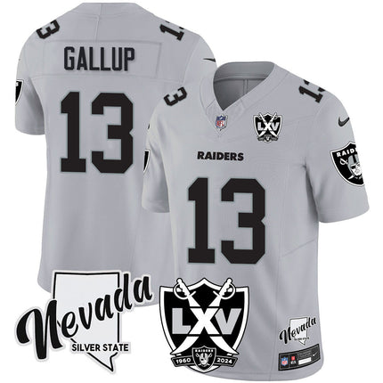 Men's Raiders 2025 Vapor Limited Jersey - 65th Anniversary - All Stitched LVRAI_KDZ - KINDOZY