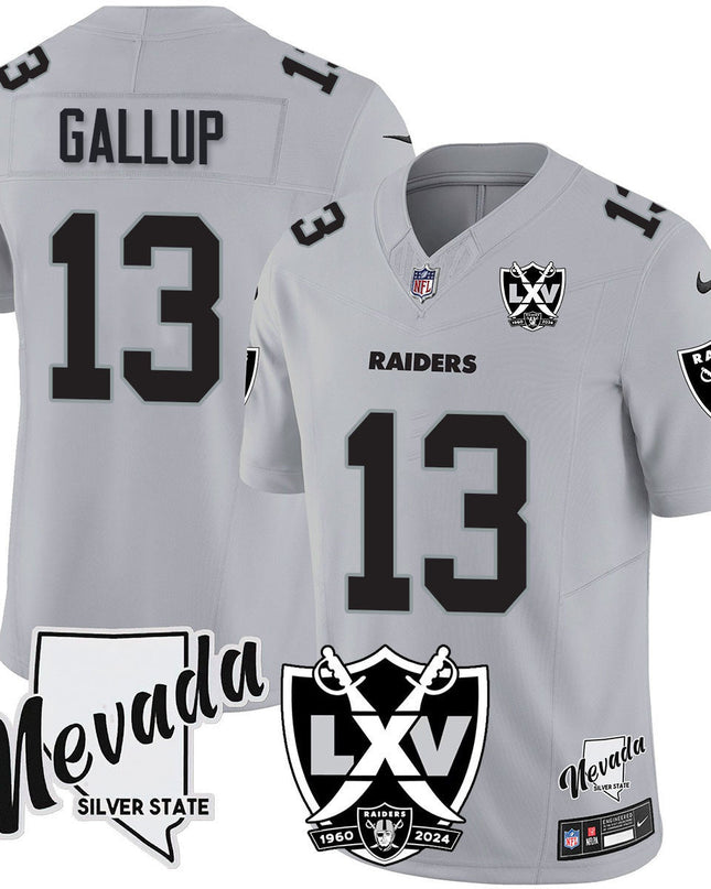 Men's Raiders 2025 Vapor Limited Jersey - 65th Anniversary - All Stitched LVRAI_KDZ - KINDOZY