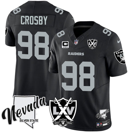 Men's Raiders 2025 Vapor Limited Jersey - 65th Anniversary - All Stitched LVRAI_KDZ - KINDOZY