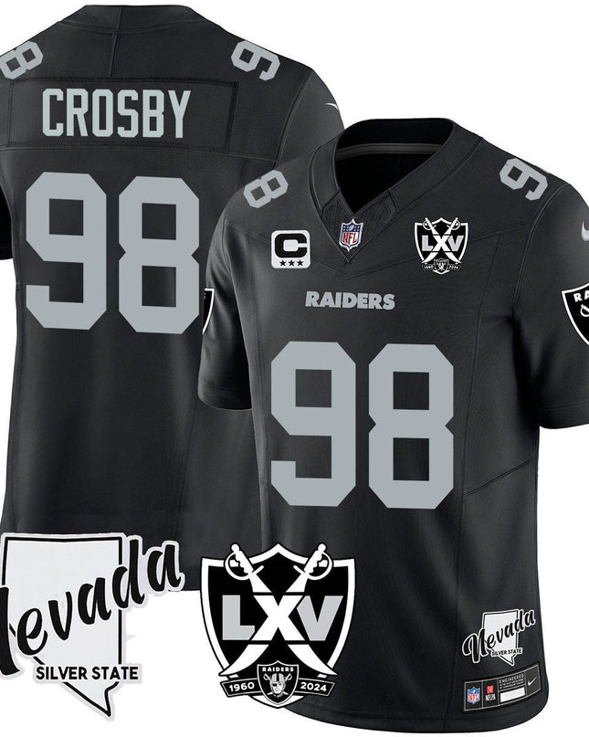 Men's Raiders 2025 Vapor Limited Jersey - 65th Anniversary - All Stitched LVRAI_KDZ - KINDOZY