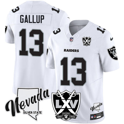 Men's Raiders 2025 Vapor Limited Jersey - 65th Anniversary - All Stitched LVRAI_KDZ - KINDOZY