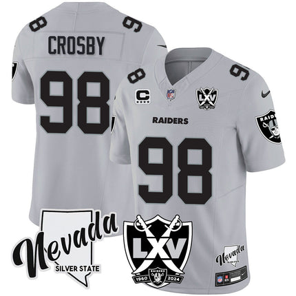 Men's Raiders 2025 Vapor Limited Jersey - 65th Anniversary - All Stitched LVRAI_KDZ - KINDOZY