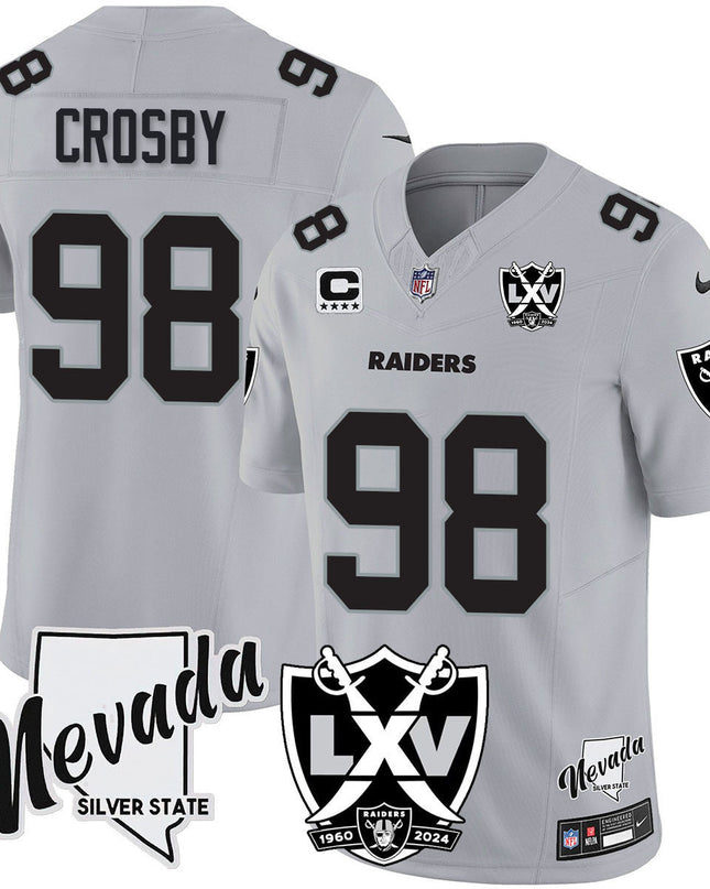 Men's Raiders 2025 Vapor Limited Jersey - 65th Anniversary - All Stitched LVRAI_KDZ - KINDOZY