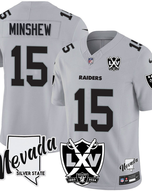Men's Raiders 2025 Vapor Limited Jersey - 65th Anniversary - All Stitched LVRAI_KDZ - KINDOZY