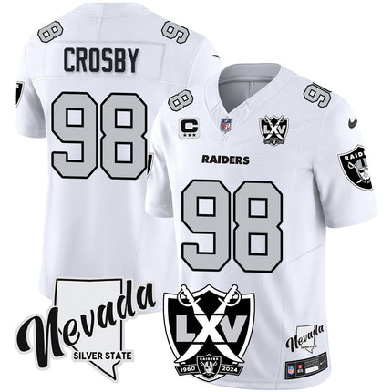 Men's Raiders 2025 Vapor Limited Jersey - 65th Anniversary - All Stitched LVRAI_KDZ - KINDOZY
