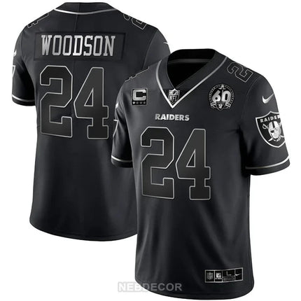MEN'S RAIDERS 60TH SEASON PATCH GOLD & SPLIT JERSEY - ALL STITCHED LVRAI_KDZ - KINDOZY