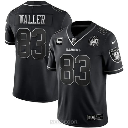 MEN'S RAIDERS 60TH SEASON PATCH GOLD & SPLIT JERSEY - ALL STITCHED LVRAI_KDZ - KINDOZY